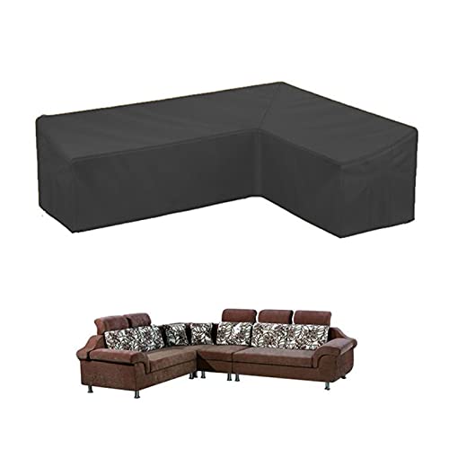 Garten V-Form Möbel Abdeckungen wasserdicht 210D Oxford Stoff Outdoor Ecksofa Abdeckung Abdeckung Gartenmöbel Ecklounge(200*270*82) von YLZBA