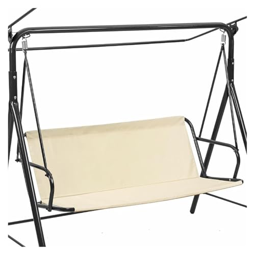 Hollywoodschaukel Sitzfläche Ersatz ,Stoff Sitzbezug für Garten Gartenschaukel Sitzbezug Abdeckung Schwingsitz 600D Sitzbezüge für Hollywoodschaukel Sitzflä(Beige,138*50*50cm) von YLZBA