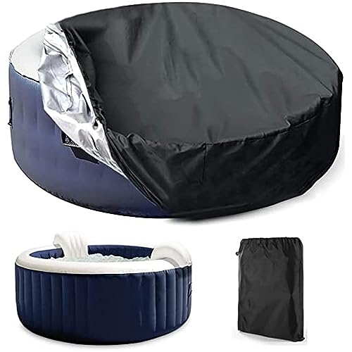 Runde Whirlpool-Abdeckung Freien, Plane wasserdichte Abdeckblatt Outdoor Spa Badewanne Anti-UV wasserdichte Schutzabdeckung SPA-Whirlpoolabdeckungen Staubabdeckung(200 * 30cm) von YLZBA