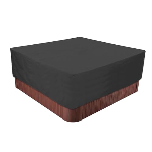 Whirlpool-Abdeckung,SPA-Schutzhaube für draußen Winddichter Whirlpool-Schutz mit verstellbarem Zugband SPA-Abdeckung(244x244x90cm) von YLZBA