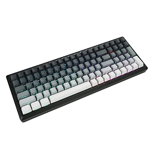 YMDK 133 Tasten Polar Day PBT Double Shot Seitenbeleuchtung Glanz durch Hintergrundbeleuchtung OEM-Profil für MX mechanische Tastatur 108 96 87 NJ80 KBD67 ID80 84 68 64 von YMDK