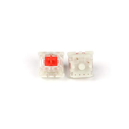 YMDK Gateron Silent MX Switch 5 Pin Transparent Gehäuse Schwarz Rot Braun Schalter für mechanische Tastatur Cherry MX kompatibel von YMDK