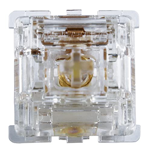 YMDK Gateron Nordpolschalter V2 Arctic 5pin Transparent Switches 50g Linear Mechanische Tastatur Custom Switch von YMDK