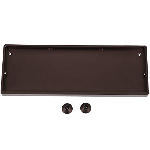 Set für mechanische Tastatur, 75 Tasten, eloxiertes Aluminium, Hot-Swap-fähig, Typ C, ortholineares Layout Coffee case Black plate von YMDK