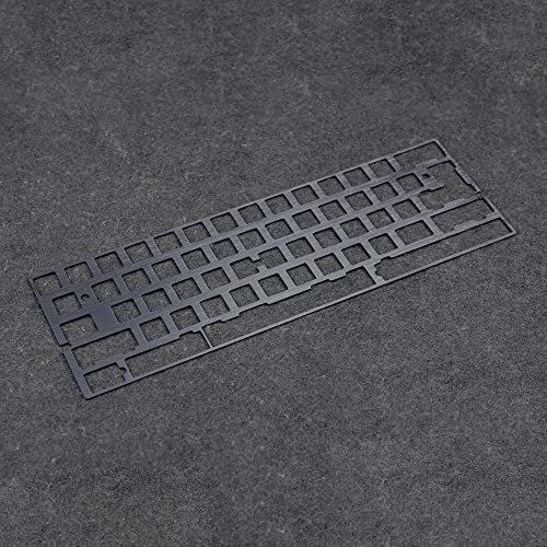 Messing Aluminium PC-Platte Material Positionierplatte Unterstützung ISO ANSI 61 64 Minila-Layout für GH60 PCB 60% Tastatur DIY (graue Aluminiumplatte B) von YMDK