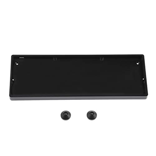 Set für mechanische Tastatur, 75 Tasten, eloxiertes Aluminium, Hot-Swap-fähig, Typ C, ortholineares Layout Black case Black plate von YMDK