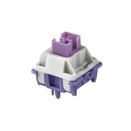 Skyloong Gateron X Geek MX Milk RGB Switch Purple Silver Liner 5pin Switches for Mechanical Keyboards von YMDK