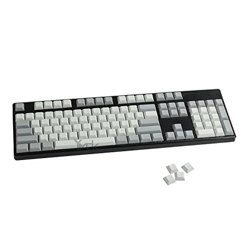 YMDK 108 Blanko-Tasten, grau, DSA-Tasten-Set, PBT für mechanische MX-Tastatur (nur Tastenkappe) von YMDK