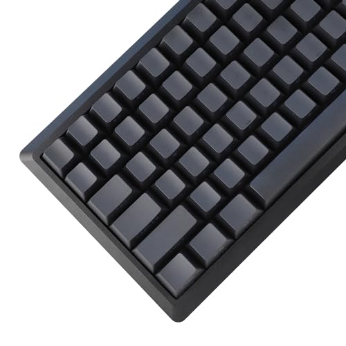 YMDK 130 schwarze PBT-Doppelschuss-Tastenkappe mit seitlicher Beleuchtung, durchscheinende Hintergrundbeleuchtung für 108 104 96 87 84 68 61 MX mechanische Tastatur von YMDK