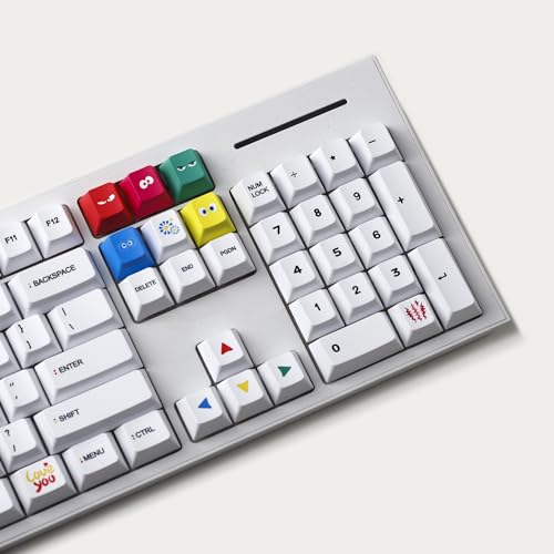 YMDK Cherry Profile 131 Wukds Mood Dye Sub Thick PBT Keycap for MX Mechanical Keyboard 61 68 84 87 96 104 108 von YMDK