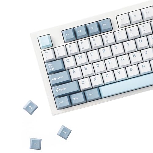 YMDK Cloud Lake Theme Keycaps 126 Keys Cherry Profile PBT Dye Sub Keycap Custom Key Caps for 61/75/87/98/100/104 Layout MX Mechanical Keyboards YMDK Cloud Lake Theme Keycaps 126 Keys Cherry Profile PBT Dye Sub Keycap Custom Key Caps for 61/75/87/98/100/104 Layout MX Mechanical Keyboards von YMDK