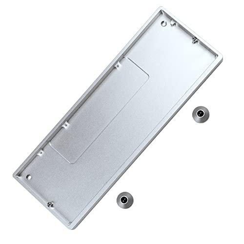 YMDK GH60 GK61 RGB Hot Swap Unabhängiger Treiber Tyce-C ANSI mechanische Tastatur DIY Kit Kunststoffgehäuse CNC Aluminium Gehäuse Platte PCB (CNC Alu Silber) von YMDK