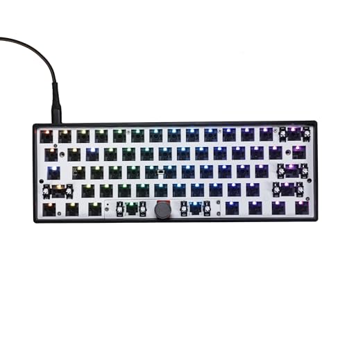 YMDK GK61 Pro RGB QMK VIA Kabelgebundene Dichtung, Hot-Swap-Drehknopf, 60 % voll programmierbares NKRO-Tastatur-Set, unterstützt Split-Space YMDK GK61 Pro RGB QMK VIA Kabelgebundene Dichtung, Hot-Swap-Drehknopf, 60 % voll programmierbares NKRO-Tastatur-Set, unterstützt Split-Space von YMDK