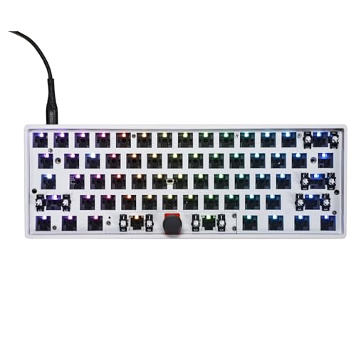 YMDK GK61 Pro RGB QMK VIA Kabelgebundene Dichtung, Hot-Swap-Drehknopf, 60 % voll programmierbares NKRO-Tastatur-Set, unterstützt Split-Space YMDK GK61 Pro RGB QMK VIA Kabelgebundene Dichtung, Hot-Swap-Drehknopf, 60 % voll programmierbares NKRO-Tastatur-Set, unterstützt Split-Space von YMDK