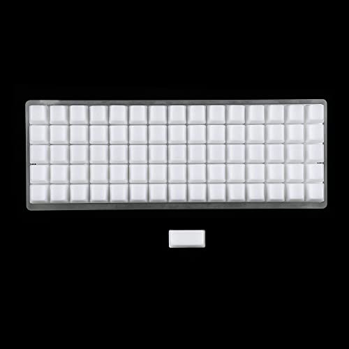 YMDK OEM Profile Blank ABS Keycaps Fog Black Clear Shine Through for Ortholinear Layout MX Keyboard XD75 ID75 Planck Preonic Niu40 von YMDK
