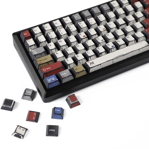 YMDK Retro Manga Theme Keycaps Anime Comic Full Set 141 Keys Creative Interessing Homemade Custom Keycap PBT Dye Sub Cherry Profile Key Caps for MX Mechanical Keyboard YMDK Retro Manga Theme Keycaps Anime Comic Full Set 141 Keys Creative Interessing Homemade Custom Keycap PBT Dye Sub Cherry Profile Key Caps for MX Mechanical Keyboard von YMDK