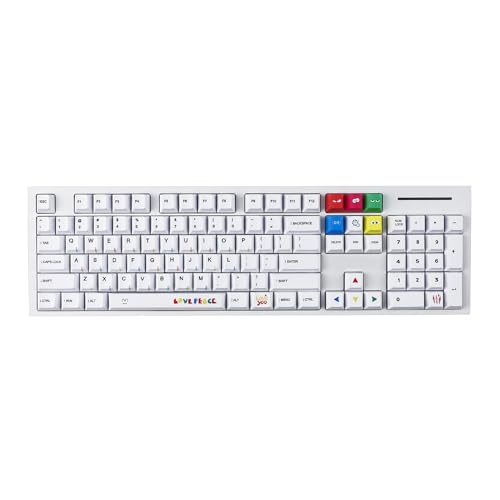 YMDK Wukds Mood Cherry Profile 131 Tasten Farbsublimation Dicke PBT-Tastenkappe für MX mechanische Tastatur-Tastenkappen 61 68 84 87 96 104 108 von YMDK