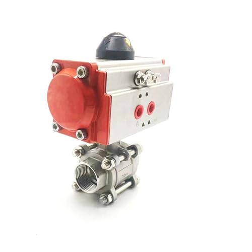 1 Zoll dreiteiliger pneumatischer Kugelhahn-Hochplattform 304 doppeltwirkender Zylinder(Double Acting) von YMFYPRDV