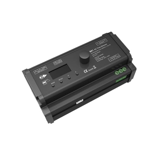 110V-220VAC 1CH*6A AC OLED Triac Dimmer 600W-1440W 2,4GHZ DMX512 1-10V Decoder Dimmen LED Dimmbares Licht von YMFYPRDV
