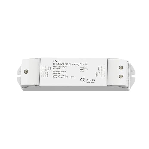 12A*1CH 12V-36VDC 24V CV 0/1-10V Dimmtreiber Dimmer CV PWM Push Dim LV-L geeignet for SMD5050 einfarbige LED-Streifenbeleuchtung 12A*1CH 12V-36VDC 24V CV 0/1-10V Dimmtreiber Dimmer CV PWM Push Dim LV-L geeignet for SMD5050 einfarbige LED-Streifenbeleuchtung von YMFYPRDV