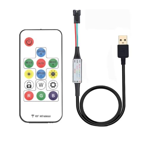 14KEY 17KEY 21KEY Vollfarb-Pixel-Controller DC5V USB RGB IC-Controller 1024 Chip geeignet for WS2811 WS2812 6812 1903 LED-Lichtleiste(4P) von YMFYPRDV
