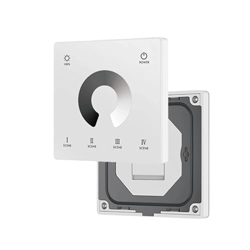 1PCS DC12V-24V CCT/RGB/RGBW/Dim wand-montiert touch screen fernbedienung LED RGB licht streifen dimmer schalter(1-Zone TW1-W Dimming) von YMFYPRDV