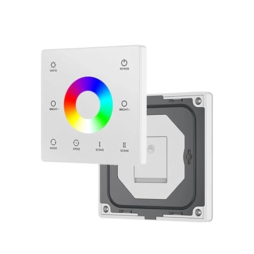 1PCS DC12V-24V CCT/RGB/RGBW/Dim wand-montiert touch screen fernbedienung LED RGB licht streifen dimmer schalter(1-Zone TW4-W RGBW) von YMFYPRDV