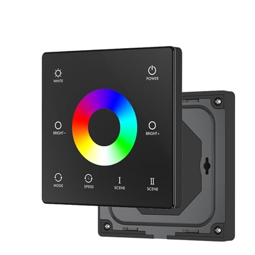 1PCS DC12V-24V CCT/RGB/RGBW/Dim wand-montiert touch screen fernbedienung LED RGB licht streifen dimmer schalter(4-Zone TW4-4B RGBW) von YMFYPRDV