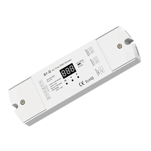 1PCS DMX512/1990 Signaleingang 1/2 Kanal digitaler Triac-Dimmer AC-Phasenschnitt-Ausgang, zur Steuerung der dimmbaren LED-Fahrlichter von Traic(S1-D) von YMFYPRDV