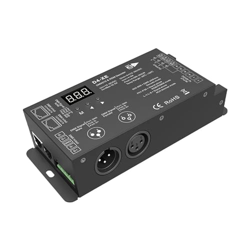D4 D4-E D4-XE D5 D12 D24 DS DS-L DMX-Decoder, digitaler DMX512-SPI-Decoder und RF-Controller, CV-Display/Din-Schiene/mehrfache Dimmung(D4-XE) von YMFYPRDV