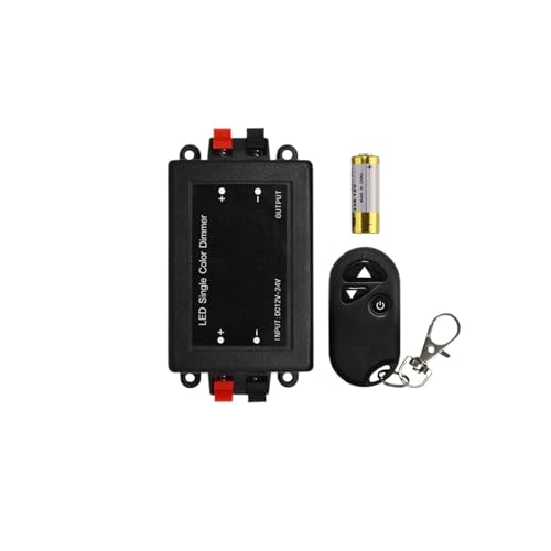 DC12V 24V 3-Tasten 11-Tasten 8A Kunststoffgehäuse Dimmcontroller geeignet for SMD5050 3528 2835 einfarbige LED-Streifenlicht/COB(3key-8A) von YMFYPRDV