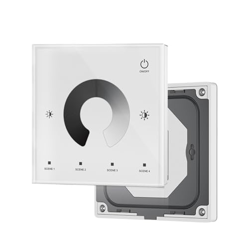 DC12V 24V 36V LED Dimmer PWM 2,4G Helligkeit Einstellung Touch Fernbedienung Schalter Monochrome LED licht V1(1-Zone TW1-W) von YMFYPRDV