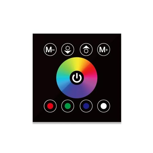 DC12V-24V Einzelfarbtemperatur RGB/RGBW 86 Wand-Touchscreen-Controller LED-Lichtleiste Glas-Dimmer-Controller 4A*3CH(RGBW -B) von YMFYPRDV