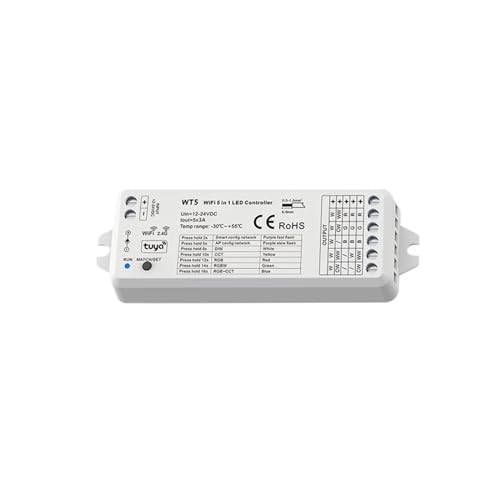 DC12V-24V WT5 LED Controller 5 in 1 Dimmer Life 2,4G Geeignet for CCT RGB RGBW RGBCCT Licht Streifen DC12V-24V WT5 LED Controller 5 in 1 Dimmer Life 2,4G Geeignet for CCT RGB RGBW RGBCCT Licht Streifen von YMFYPRDV