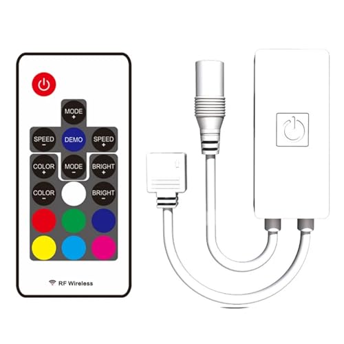DC5-24V Controller Mini RGB Fernbedienung schwarz und weiß DC/USB(White DC) von YMFYPRDV