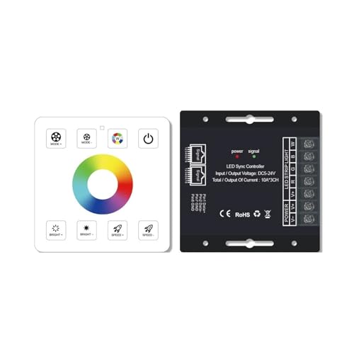 DC5V-24V 8KEY 86 Typ 2,4G Touch Dimmer 12V RGB Controller Netzwerksynchronisation geeignet for SMD5050 2835 LED Lichtstreifen(RGBW) von YMFYPRDV