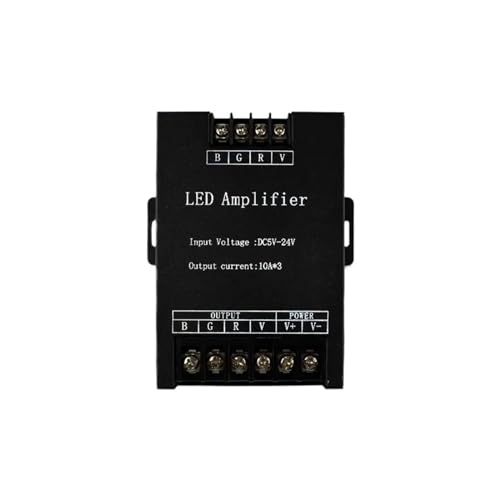 DC5V12V/24V monochrom/RGB/RGBW/RGBWW RGB+CCT LED-Verstärker-Controller 12A/24A/30A/50A 1CH/3CH/4CH/5CH Lichtleiste Power Repeater(RGB 30A-01) von YMFYPRDV