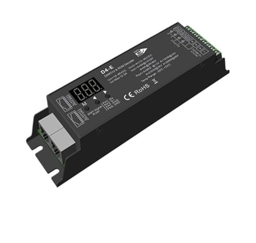 DMX-Decoder Digital D4 D4-E D4-P D4-XE D5 D12 D24 D12A RF-Steuerung/Din-Schiene/Mehrere Dimmer PWM for LED-Streifen(D4-E Only) von YMFYPRDV