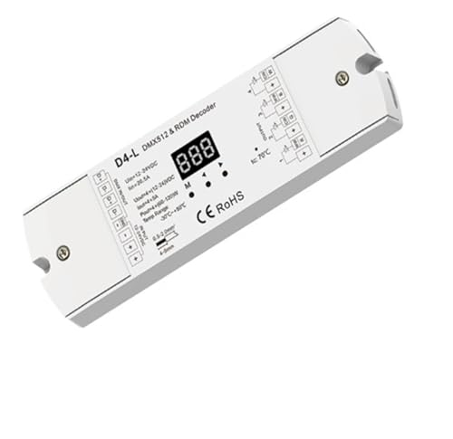 DMX-Decoder Digital D4 D4-E D4-P D4-XE D5 D12 D24 D12A RF-Steuerung/Din-Schiene/Mehrere Dimmer PWM for LED-Streifen(D4-L Only) von YMFYPRDV
