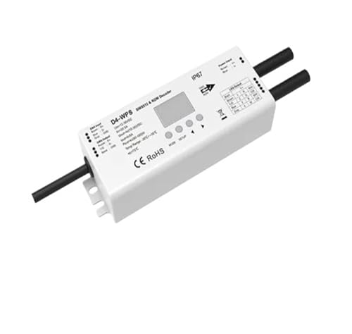 DMX-Decoder Digital D4 D4-E D4-P D4-XE D5 D12 D24 D12A RF-Steuerung/Din-Schiene/Mehrere Dimmer PWM for LED-Streifen(D4-WPS Only) von YMFYPRDV