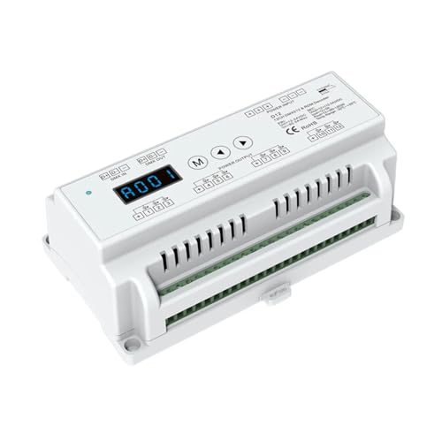 DMX-Decoder Digital D4 D4-E D4-XE D5 D12 D24 DS DS-L DMX512-SPI-Decoder und RF-Controller CV-Anzeige/DIN-Schiene/Mehrfachdimmung(D12) von YMFYPRDV