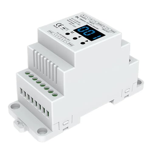 DMX-Decoder digital D4 D4-E D4-XE D5 D12 D24 DS DS-L DMX512-SPI-Decoder-Controller CV-Anzeige/DIN-Schiene/Mehrfachdimmung(DL white) von YMFYPRDV