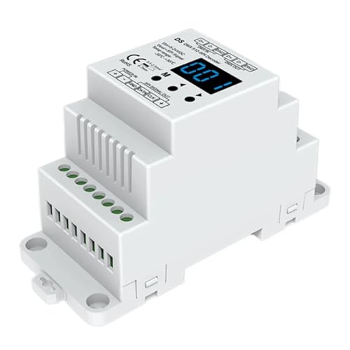 DMX-Decoder digital D4 D4-E D4-XE D5 D12 D24 DS DS-L DMX512-SPI-Decoder-Controller CV-Anzeige/DIN-Schiene/Mehrfachdimmung(DS white) von YMFYPRDV