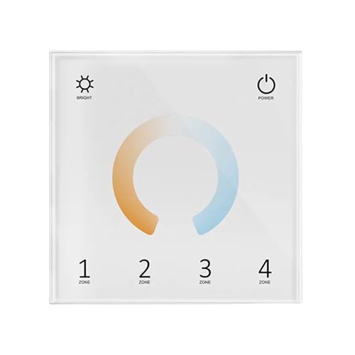DMX512-Hauptsteuerung, RF-Panel, Remote-DMX512-Decoder for Switch 1990, Steuerung der Dimmung von einfarbigen, zweifarbigen RGB RGBW RGB+CCT-LED-Leuchten(T12) von YMFYPRDV