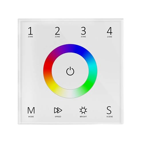 DMX512-RF-Panel-Ferndecoder for Switch 1990 zur Steuerung von dimmbaren, einfarbigen, zweifarbigen RGB RGBW RGB+CCT-LED-Lichtleisten(T13) von YMFYPRDV