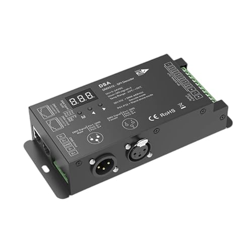 Der DMX-SPI-Decoder Address wandelt digitale DMX512/1990-Signale in SPI (Daten oder Daten + Takt) um, um Pixel-LED-Streifen anzusteuern(DSA) von YMFYPRDV