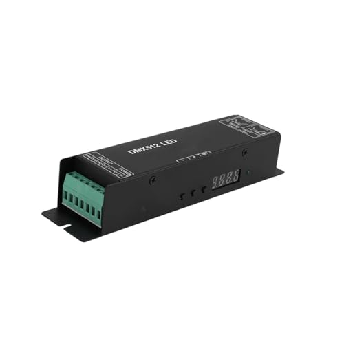 Dmx 512 Digitalanzeige-Decoder, Dimmtreiber Dmx512-Controller, geeignet for LED-Lichtleisten DC12-24V 20A (4 Kanäle) von YMFYPRDV