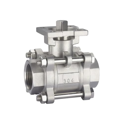 Dreiteiliger 2-Zoll-Kugelhahn mit hoher Plattform aus SS304-Edelstahl und Innengewinde Dreiteiliger 2-Zoll-Kugelhahn mit hoher Plattform aus SS304-Edelstahl und Innengewinde von YMFYPRDV
