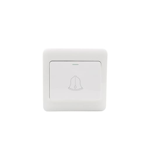 LED-Dimmer, 12 V, 24 V, 36 V, 5 V DC, EU-Wand-Touch-Schalter, Glasscheibe, 2,4 G RF-Funkfernbedienung, Dimmer for einfarbige LED-Lichtleiste V1(Push Switch Only) von YMFYPRDV