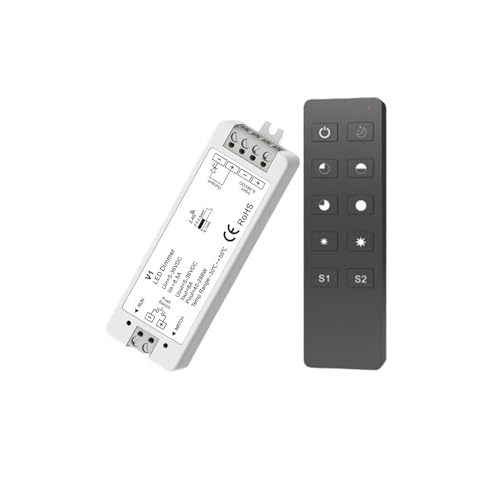 V1 DC 5V/12V/24V 8A PWM Drahtloser LED-Dimm-Controller-Schalter + Touch-Fernbedienung for monochrome COB 5050 3528 Dimm-LED-Lichtleiste(V1-R1) von YMFYPRDV
